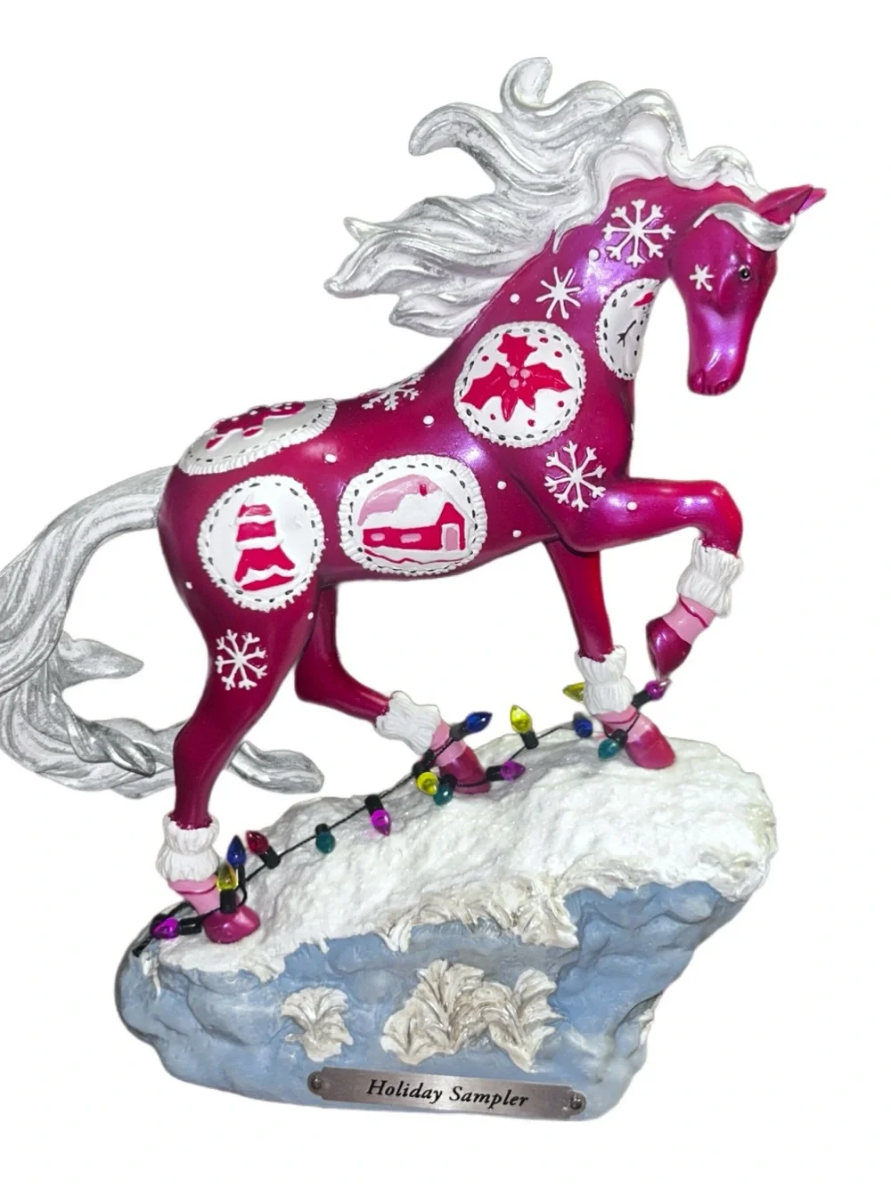 The Trail Of Painted Ponies “Holiday Sampler” ~ Red & White Gingerbread ~ Horse